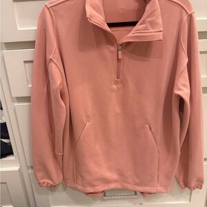 lululemon athletica Pink Quarter-Zip Pullover Sweatshirt